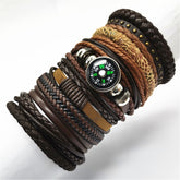 Bracelets 10pcs/set Black Wrap Woven Handmade  Men or Women  ID  A112 - 1105 - foxberryparkproducts