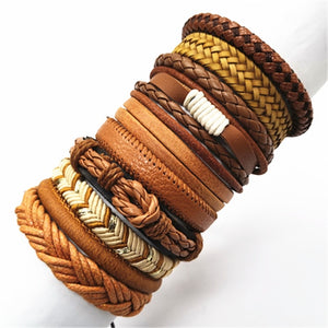 Bracelets 10pcs/set Black Wrap Woven Handmade  Men or Women  ID  A112 - 1105 - foxberryparkproducts