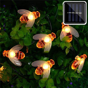 New Solar Powered Cute Honey Bee Led String Fairy Light - foxberryparkproducts