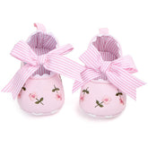 Baby Girl Shoes White Lace Floral Embroidered Soft Shoes - foxberryparkproducts