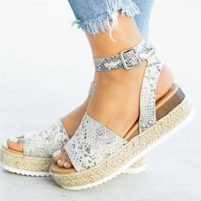 Wedges Shoes For Women High Heels Sandals Summer Shoes 2019 Flip Flop Chaussures Femme Platform Sandals Plus Size 35-43 - foxberryparkproducts