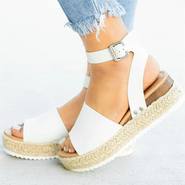 Wedges Shoes For Women High Heels Sandals Summer Shoes 2019 Flip Flop Chaussures Femme Platform Sandals Plus Size 35-43 - foxberryparkproducts