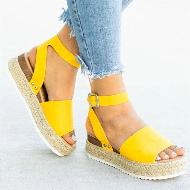 Wedges Shoes For Women High Heels Sandals Summer Shoes 2019 Flip Flop Chaussures Femme Platform Sandals Plus Size 35-43 - foxberryparkproducts