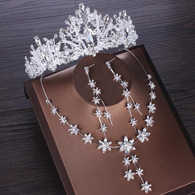 Bridal Jewelry Sets Elegant Zircon Luxury Heart Crystal          ID A112 1124 - foxberryparkproducts