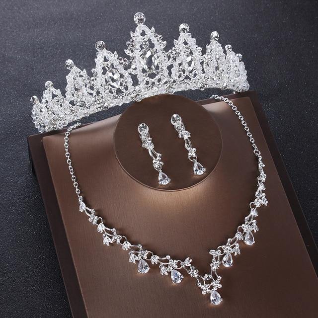 Bridal Jewelry Sets Elegant Zircon Luxury Heart Crystal          ID A112 1124 - foxberryparkproducts