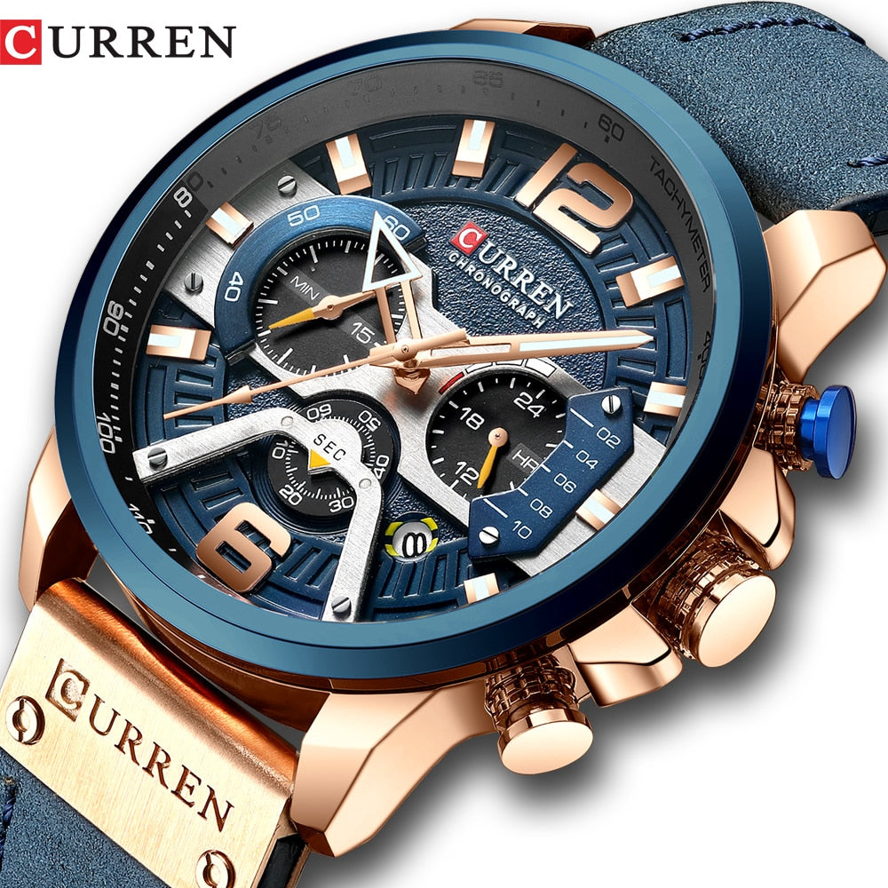 Casual Sport Watches for Men Blue Top Brand ONLY $39.95 - foxberryparkproducts