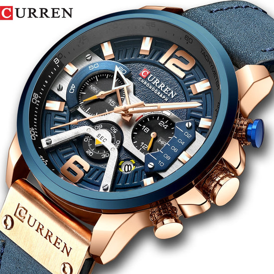 Casual Sport Watches for Men Blue Top Brand ONLY $39.95 - foxberryparkproducts