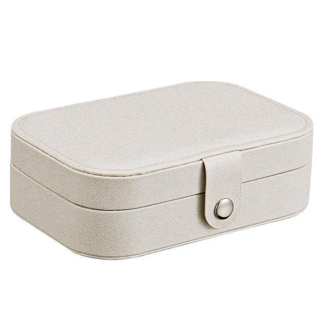 Korean Style Jewelry Box Protable Leather - foxberryparkproducts