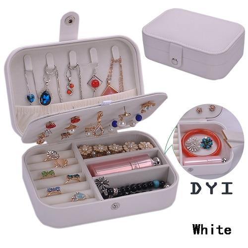 Korean Style Jewelry Box Protable Leather - foxberryparkproducts