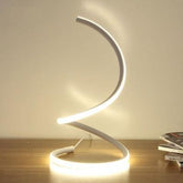 white and gold Desk lamp Touch Switch Dimming LED - foxberryparkproducts