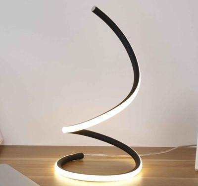 white and gold Desk lamp Touch Switch Dimming LED - foxberryparkproducts