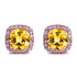 Luxury Female Yellow Pink Stone Earrings - foxberryparkproducts