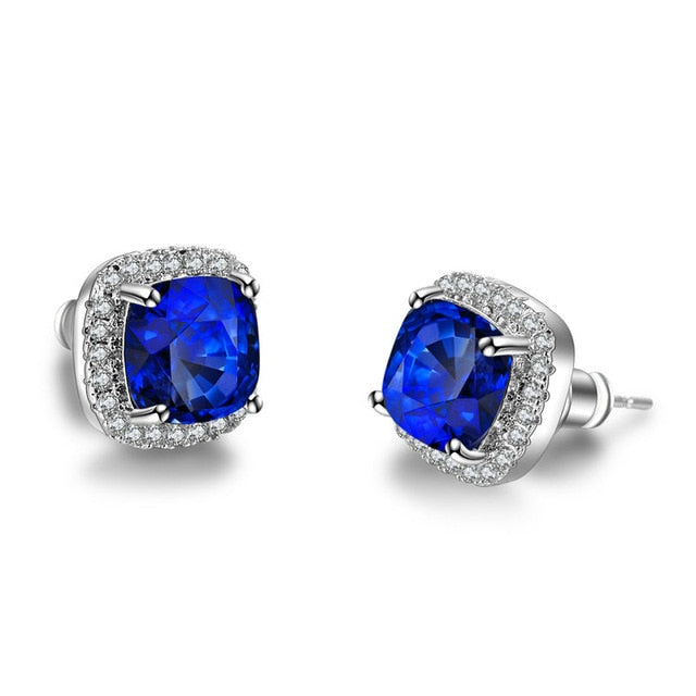 Luxury Female Yellow Pink Stone Earrings - foxberryparkproducts