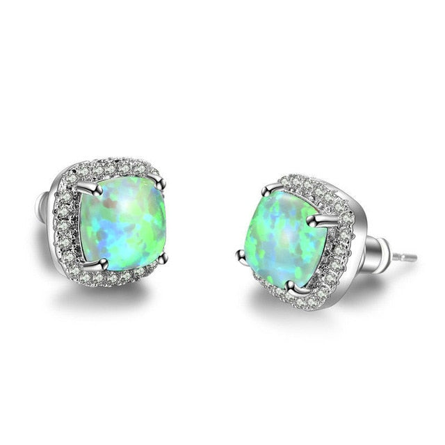 Luxury Female Yellow Pink Stone Earrings - foxberryparkproducts