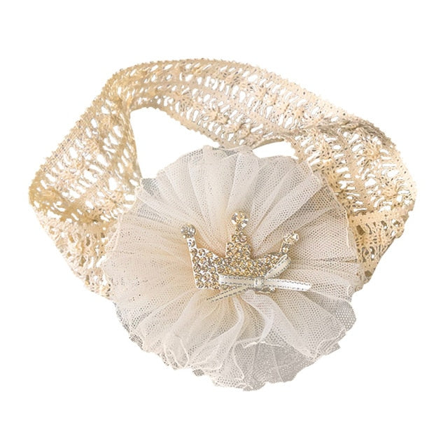 Balleen shiny Infant Child Hair Band Three-dimensional Alloy Rhinestone Crown Headdress - foxberryparkproducts