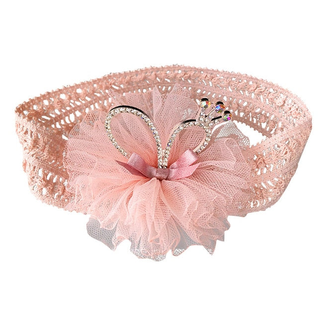 Balleen shiny Infant Child Hair Band Three-dimensional Alloy Rhinestone Crown Headdress - foxberryparkproducts