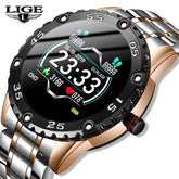 LIGE 2020 New Smart watch men heart  Blood pressure r Waterproof - foxberryparkproducts