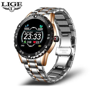 LIGE 2020 New Smart watch men heart  Blood pressure r Waterproof - foxberryparkproducts