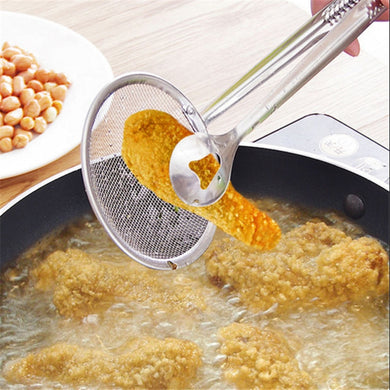 1pcs Kitchen Accessories Stainless Steel Fried Food Fishing Oil Scoop  or Barbecue Brush for Kitchen - foxberryparkproducts