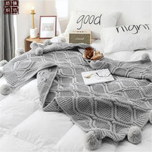 Load image into Gallery viewer, Knitted Blanket Sofa Throw Blankets - foxberryparkproducts
