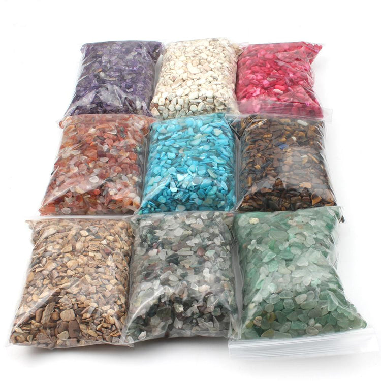 Fish Tank Aquarium 50g/Bag Mixed Quartz Crystal Stone Rock Gravel Tumble Stones Minerals - foxberryparkproducts