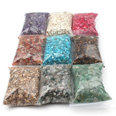 Fish Tank Aquarium 50g/Bag Mixed Quartz Crystal Stone Rock Gravel Tumble Stones Minerals - foxberryparkproducts