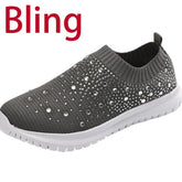 Women Flats Sneakers Crystal Fashion - foxberryparkproducts