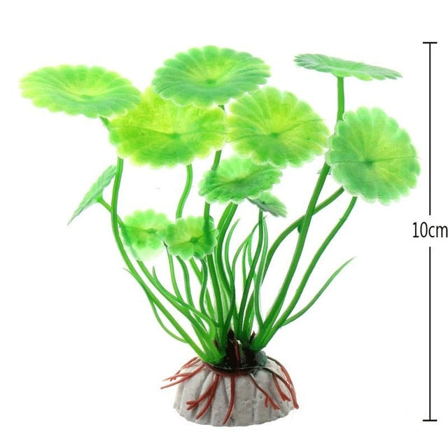 Aquarium Fish Tank Artificial Plant Decoration Submersible Flower Grass Ornament 10-30cm 10 Styles Optional - foxberryparkproducts