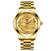 New Golden Mens Watches Top Brand Luxury Chinese Dragon - foxberryparkproducts