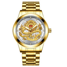 Load image into Gallery viewer, New Golden Mens Watches Top Brand Luxury Chinese Dragon - foxberryparkproducts
