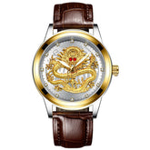 New Golden Mens Watches Top Brand Luxury Chinese Dragon - foxberryparkproducts