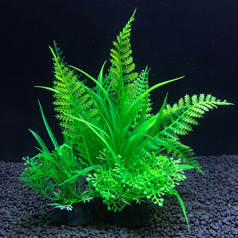 12 Kinds Artificial Aquarium Decor Plants Water Weeds Ornament  Fish Tank Grass Decoration - foxberryparkproducts