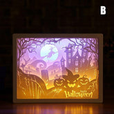 Novelty totoro night light paper-cut atmosphere lamp 3d paper sculpture art - foxberryparkproducts
