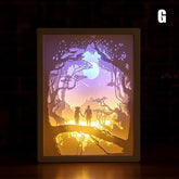 Novelty totoro night light paper-cut atmosphere lamp 3d paper sculpture art - foxberryparkproducts