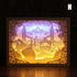Novelty totoro night light paper-cut atmosphere lamp 3d paper sculpture art - foxberryparkproducts