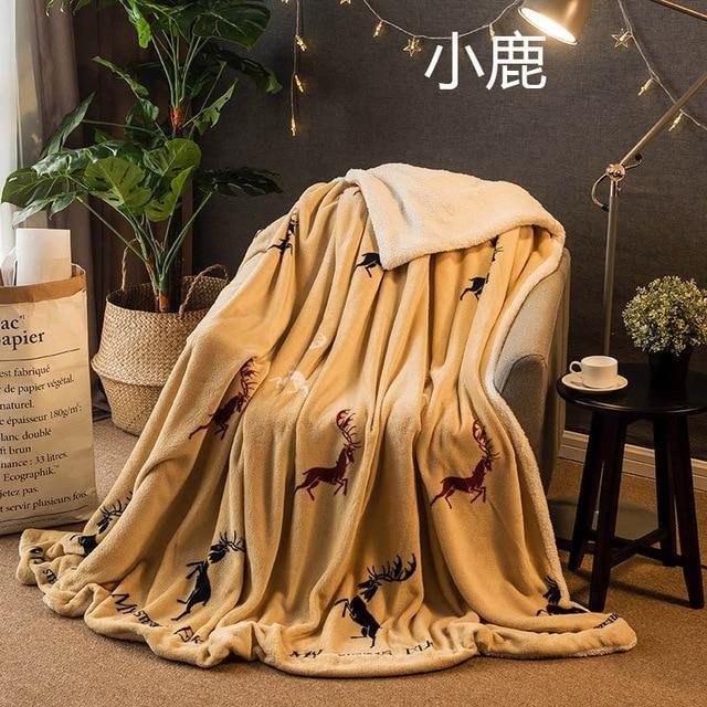 YOMDID Winter Wool Blanket Ferret Cashmere Blanket - foxberryparkproducts