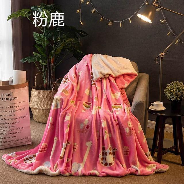 YOMDID Winter Wool Blanket Ferret Cashmere Blanket - foxberryparkproducts