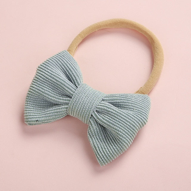 Hairband Newborn Kids Toddler Hair Accessories Spring Summer nylon corduroy - foxberryparkproducts