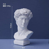 European  Bust Character Figure Flower Pot  Resin - foxberryparkproducts