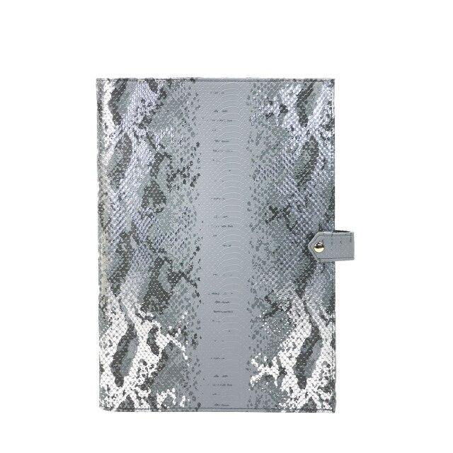 Monogrammed Note Pad Document Bag Embossed Python Pattern - foxberryparkproducts