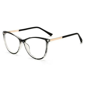 Blu-ray Blocking Cat Eye Nearsighted Eyeglasses Women Men Fashion - foxberryparkproducts