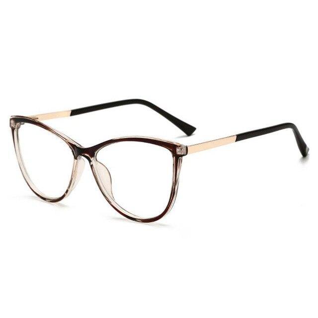 Blu-ray Blocking Cat Eye Nearsighted Eyeglasses Women Men Fashion - foxberryparkproducts