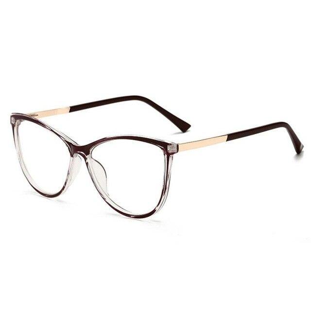 Blu-ray Blocking Cat Eye Nearsighted Eyeglasses Women Men Fashion - foxberryparkproducts