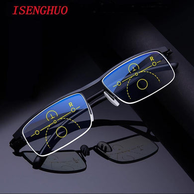 New Intelligent progressive reading glasses for men women dual-use Anti-Blue Light - foxberryparkproducts