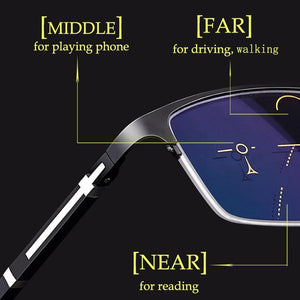 Classy Half Frame Anti Blue Light Reading Glasses - foxberryparkproducts