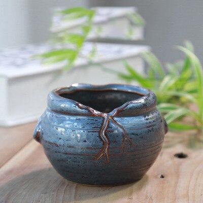 Mini Thumb Flower Pot Retro Crease - foxberryparkproducts