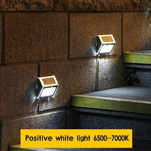 Solar LED stair light, waterproof stainless steel street - foxberryparkproducts