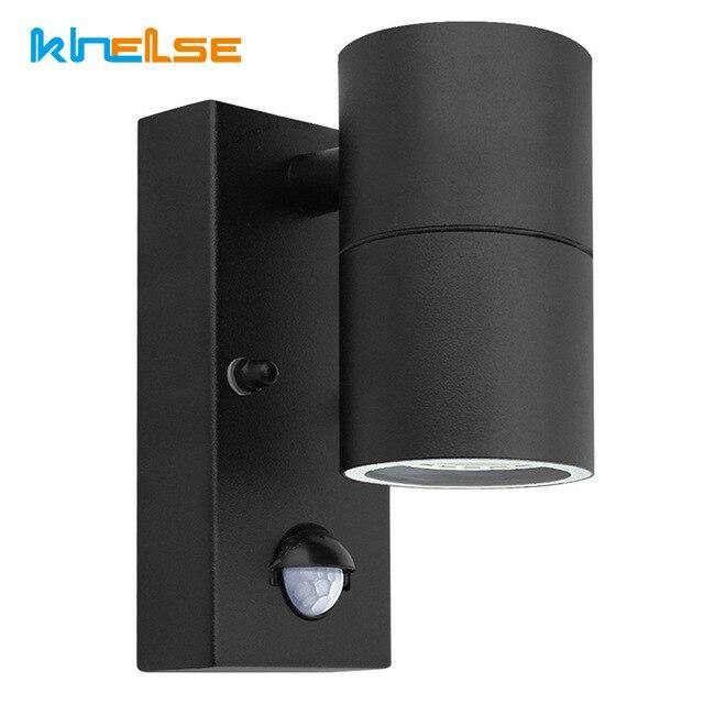 PIR Motion Sensor Outdoor LED Wall Light Waterproof Stainless Steel - foxberryparkproducts