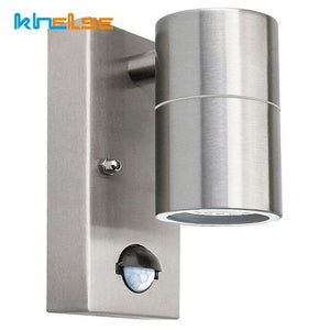 PIR Motion Sensor Outdoor LED Wall Light Waterproof Stainless Steel - foxberryparkproducts