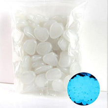 Load image into Gallery viewer, 100Pcs Glow in the Dark Garden Pebbles - foxberryparkproducts
